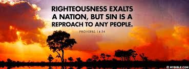righteousness exalts