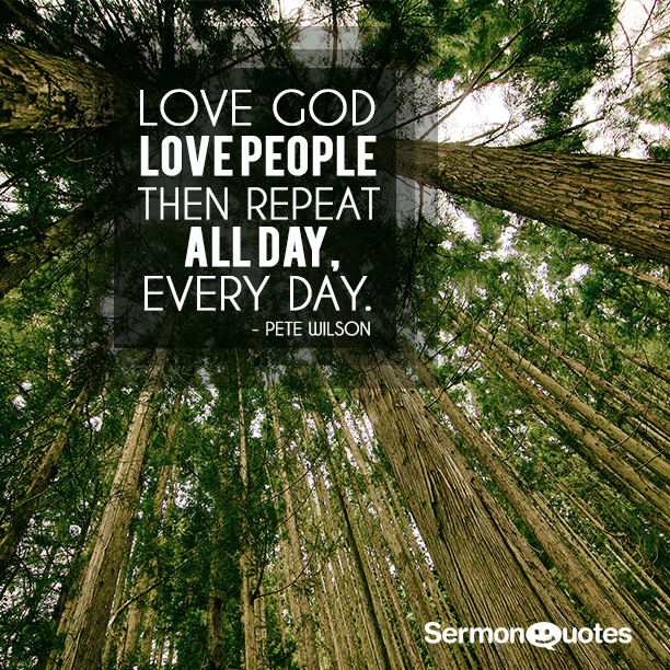love God love people repeat